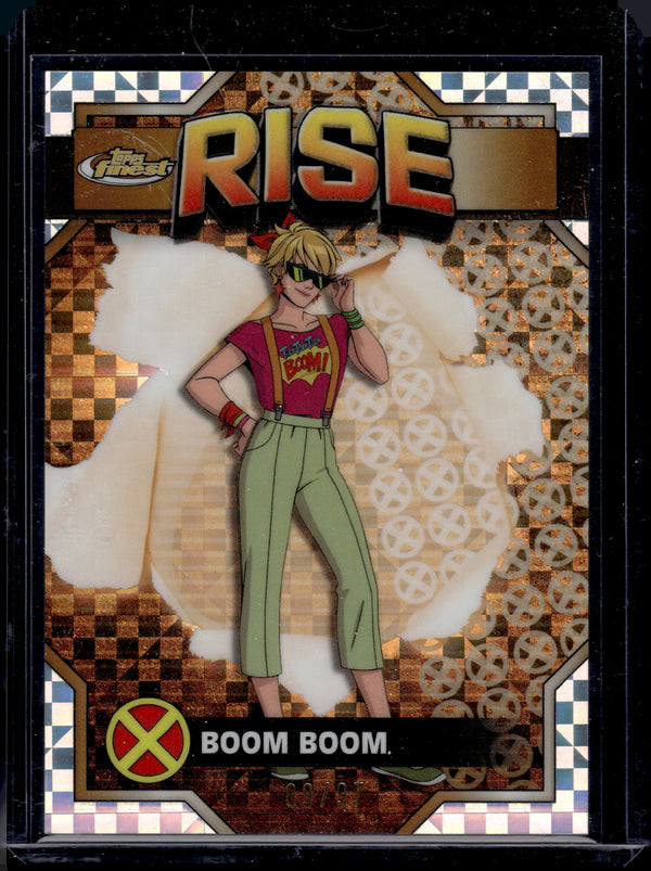 2025 Topps Finest Marvel X-Men '97 Rise Boom Boom X-Fractor /97 #30