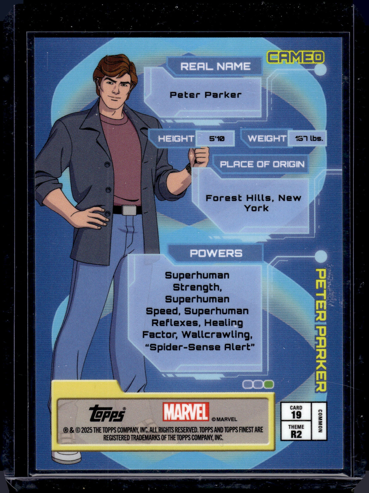 2025 Topps Finest Marvel X-Men '97 Rise Peter Parker X-Fractor /97 #19