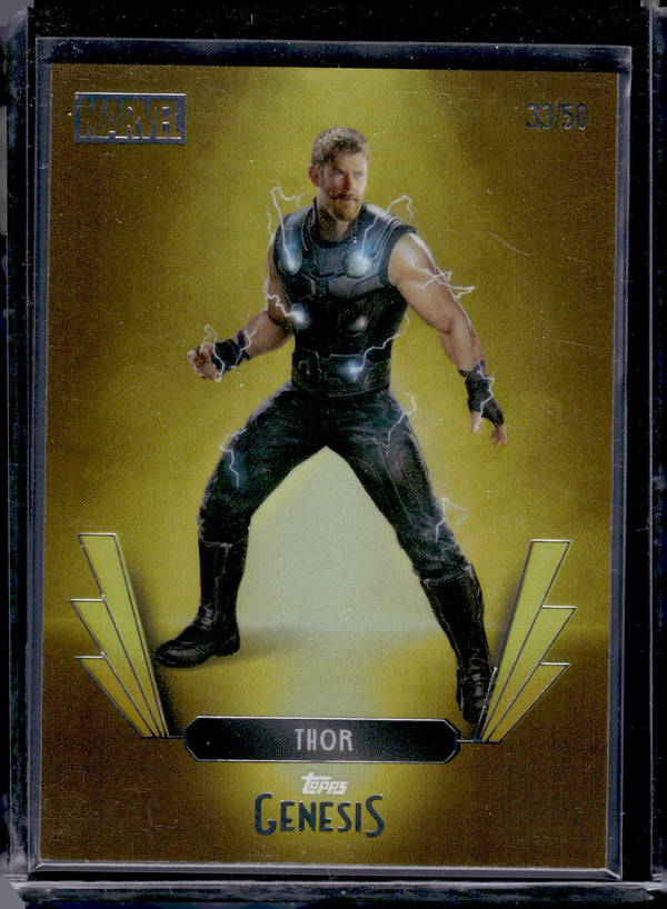 2025 Topps Genesis Marvel Thor Gold /50 #84
