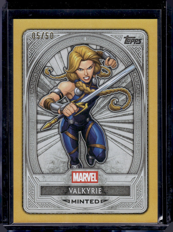 2025 Topps Marvel Mint Valkyrie Gold Foil Silver /50 #61
