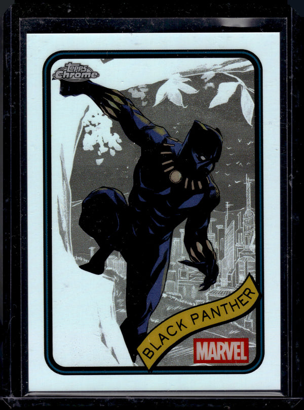 2025 Topps Chrome Marvel Black Panther Refractor #136