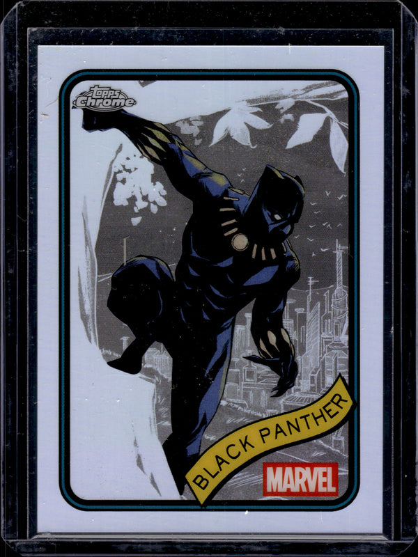 2025 Topps Chrome Marvel Black Panther Refractor #136