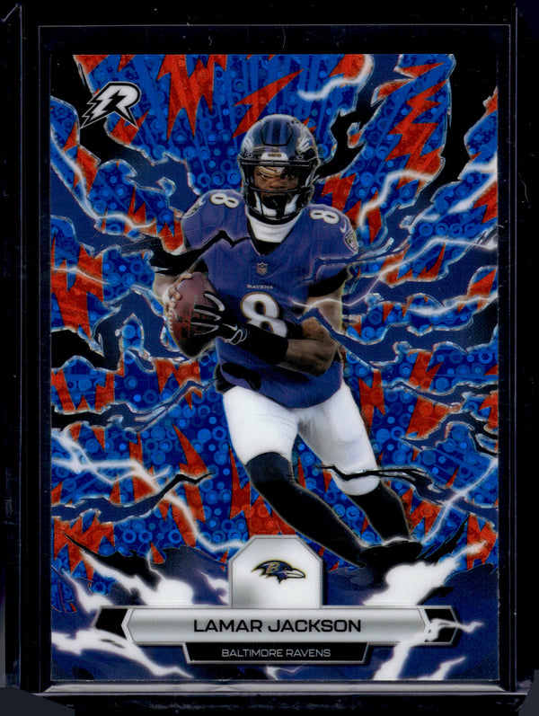 2026 Topps Resurgence Lamar Jackson #7 Orange Spark