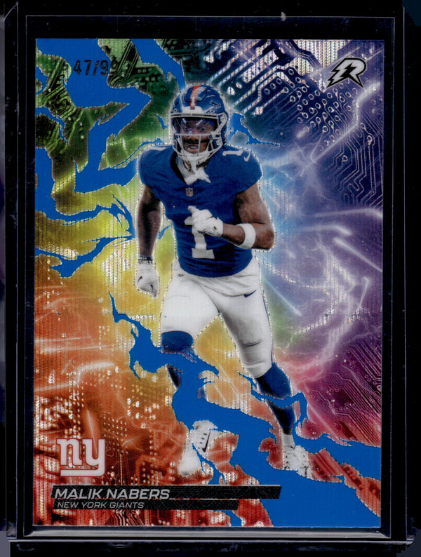 2026 Topps Resurgence Malik Nabers #CB-7 Circuit Breakers Refractor /99
