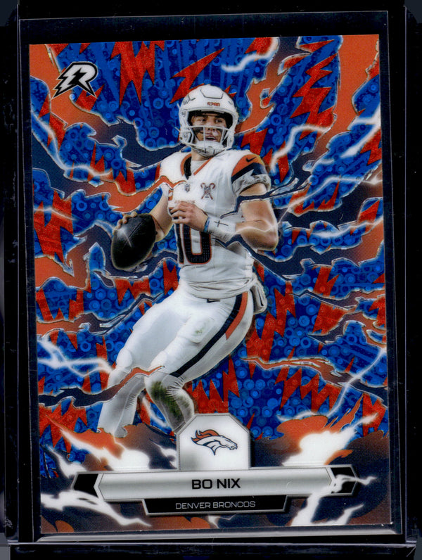 2026 Topps Resurgence Bo Nix #28 Orange Blue Surge