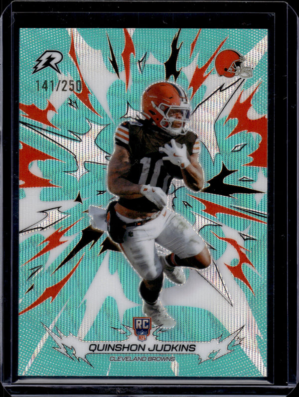 2026 Topps Resurgence Quinshon Judkins #122 Aqua Surge /250 RC