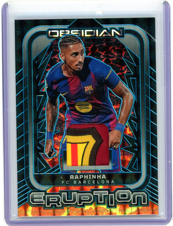 2026 Panini Obsidian Eruption Raphinha #ER-RDB /1 Patch Memorabilia