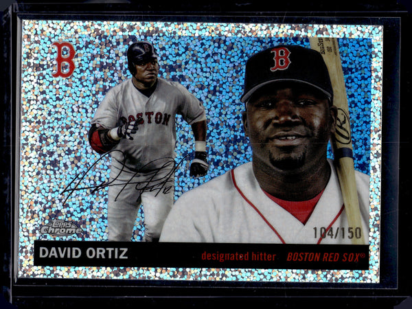 2025 Topps Chrome David Ortiz #344 Speckle Diamond Refractor /150