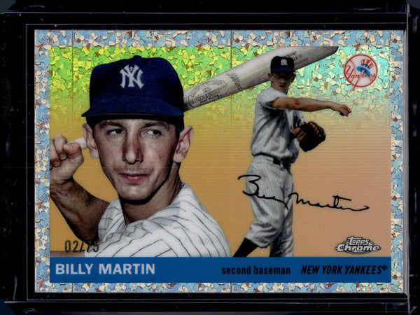 2026 Topps Chrome Platinum Class Billy Martin #84 Speckle Rose /75