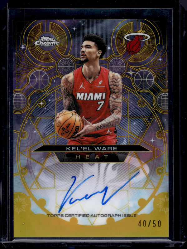 2026 Topps Chrome Update Chromographs Kel'el Ware #CH-KW Gold /50
