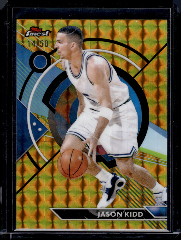 2024 Topps Finest Jason Kidd #65 Gold Geometric /50