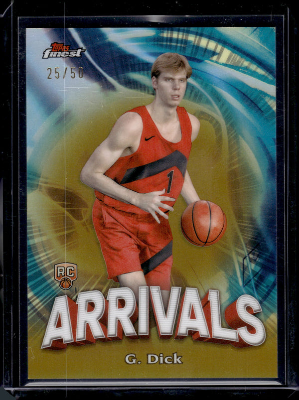 2024 Topps Finest Arrivals Gradey Dick #A-15 /50 RC