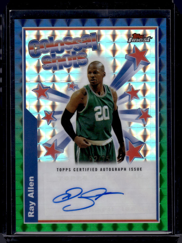 2025 Topps Finest Colossal Shots Autographs Ray Allen #BSA-RA Geo/75