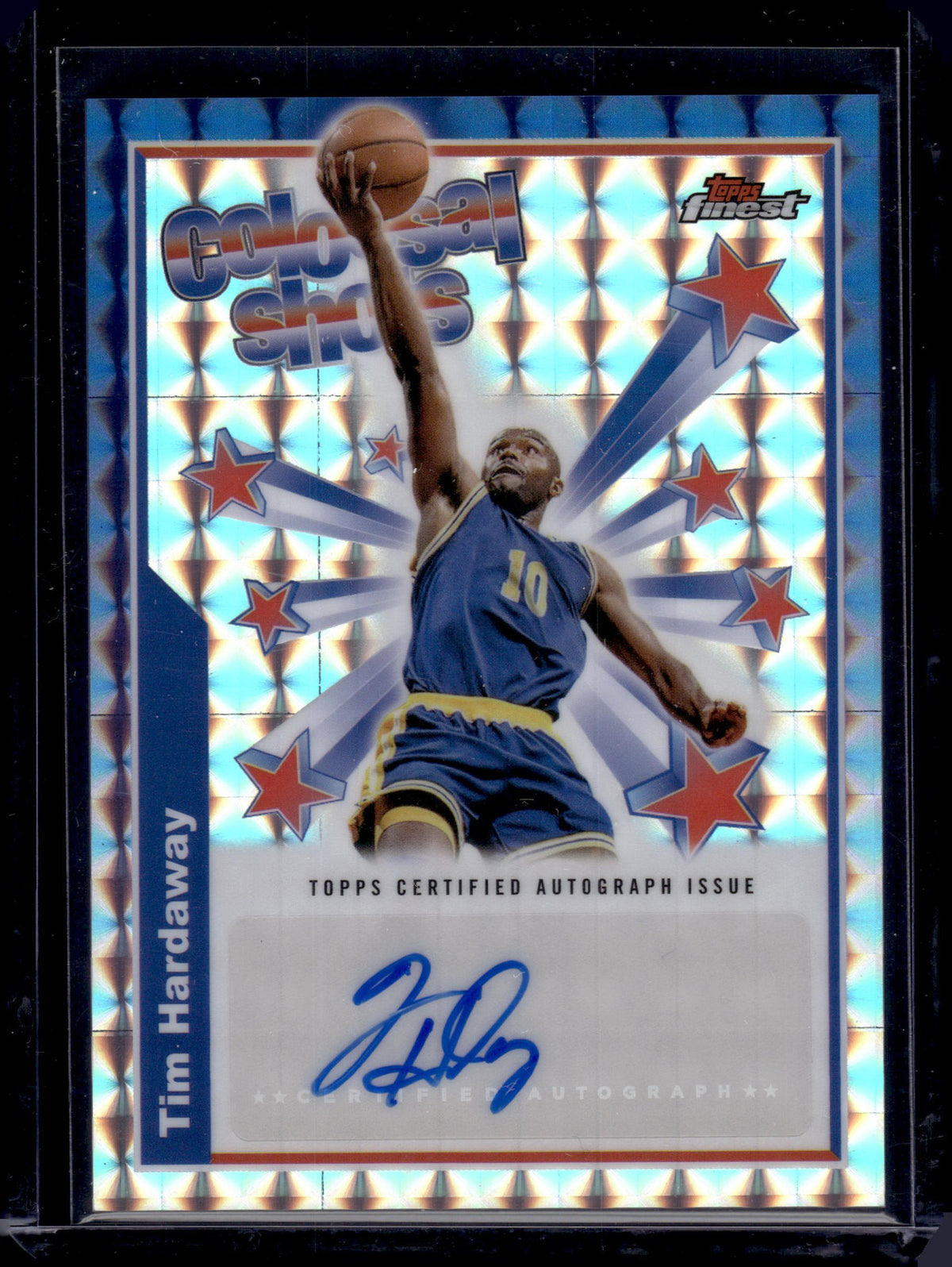 HL-INV 2025 Topps Finest Colossal Shots Autographs Geo Tim Hardaway #BSA-THA