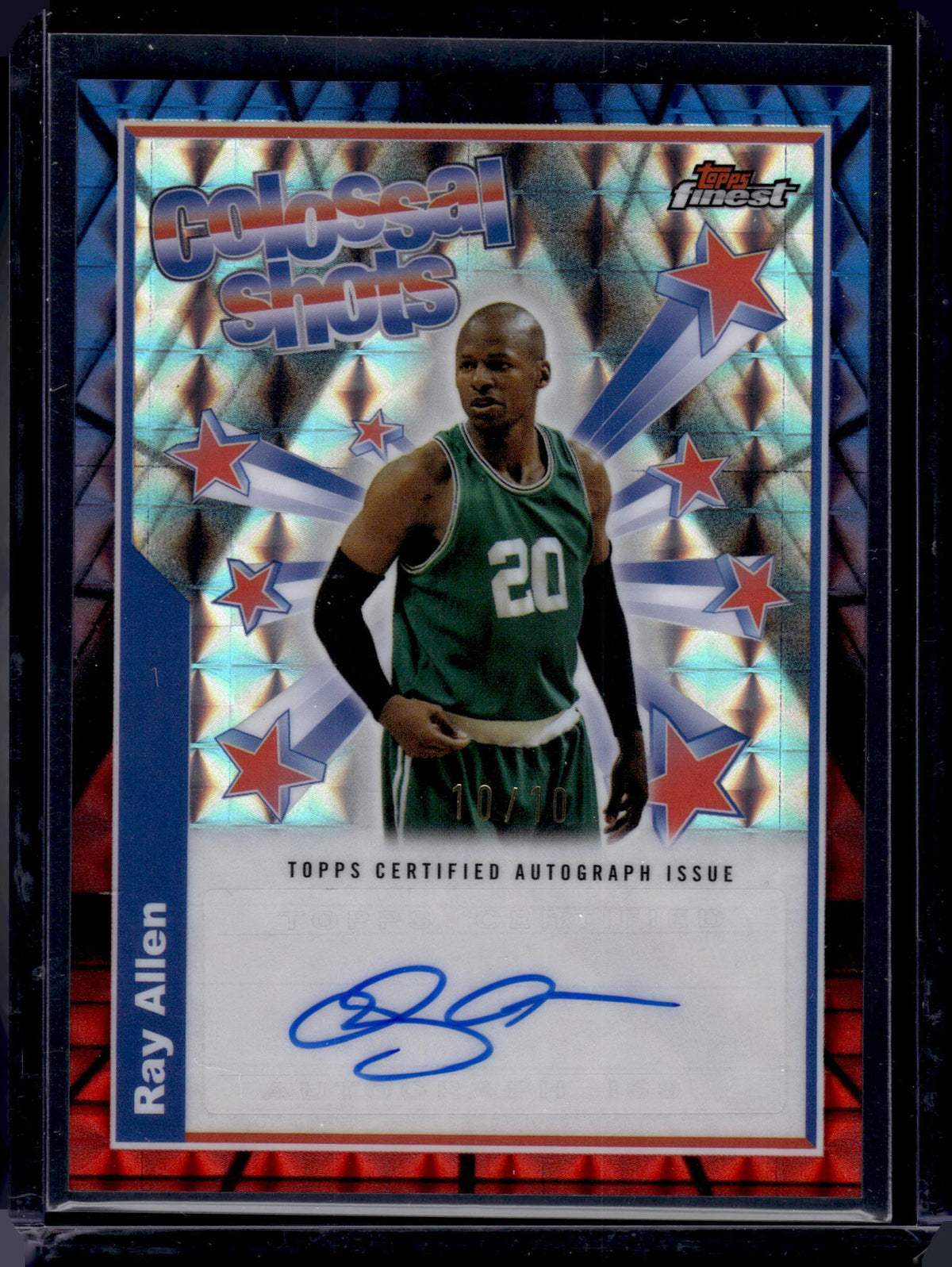 HL-INV 2025 Topps Finest Colossal Shots Auto Ray Allen #BSA-RA Red & Black /10