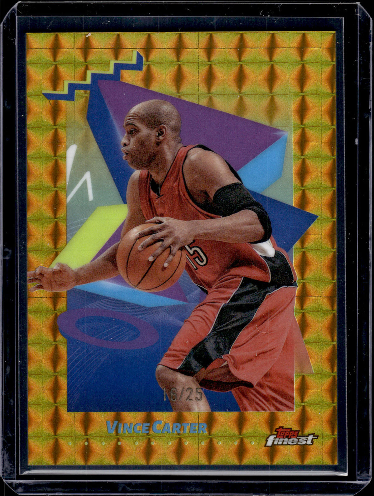 HL-INV 2025 Topps Finest Vince Carter #192 Gold Geometric /25