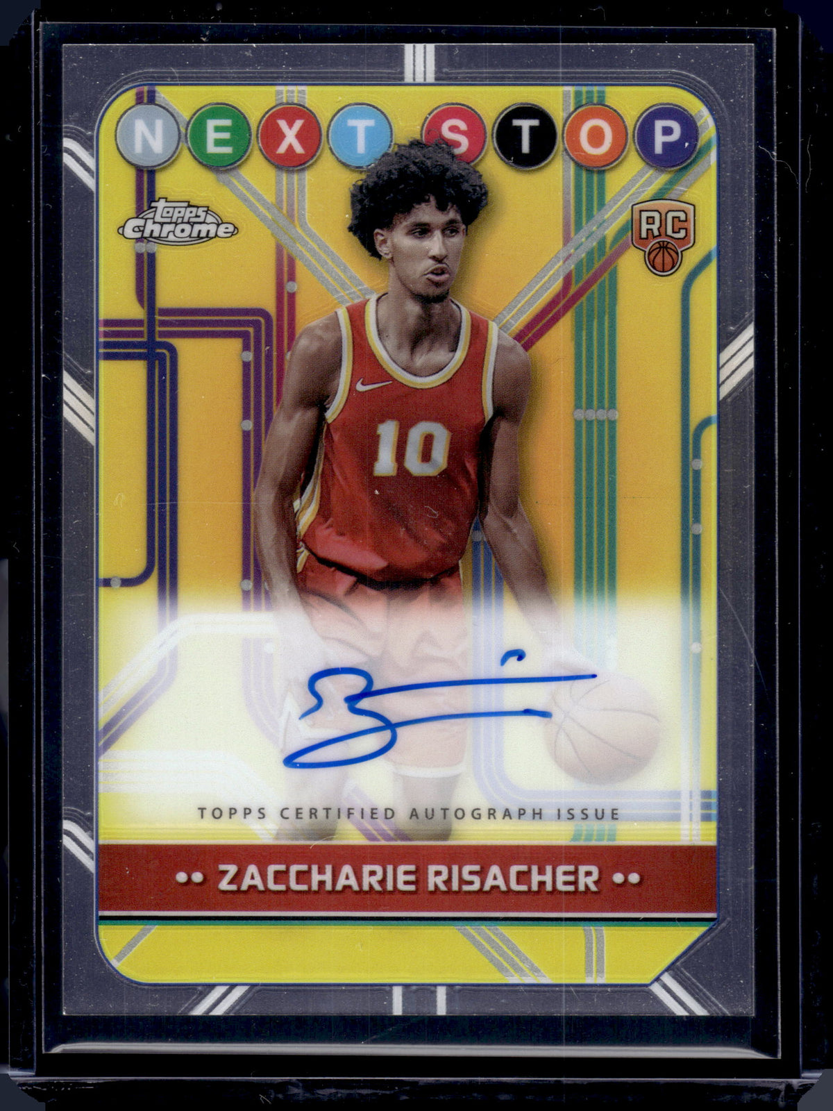 HL-INV 2025 Topps Chrome Next Stop Signatures Zaccharie Risacher #NSS-ZR Auto RC