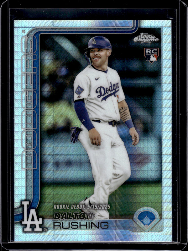2025 Topps Chrome Update Series Dalton Rushing #USC151 Prism RC