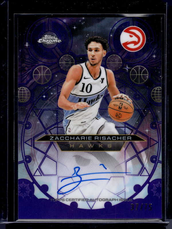 2026 Topps Chrome Update Zaccharie Risacher #CH-ZR Chromographs /75