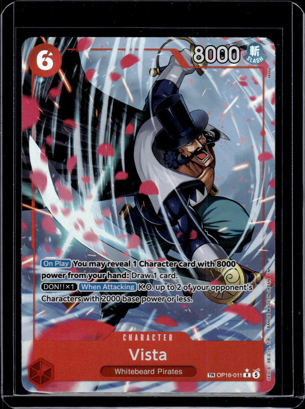 Bandai One Piece Triumphant Heroes Vista Alternate Art #OP16-011