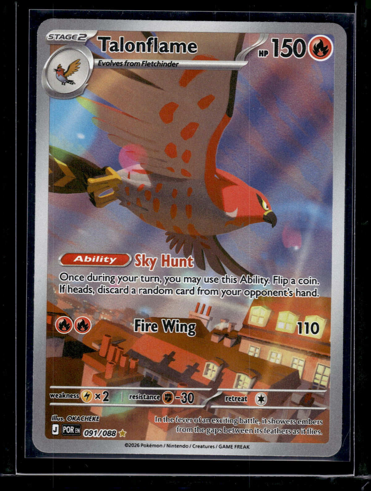 HL-INV Pokemon Mega Evolution – Perfect Order Talonflame Holo #091/088