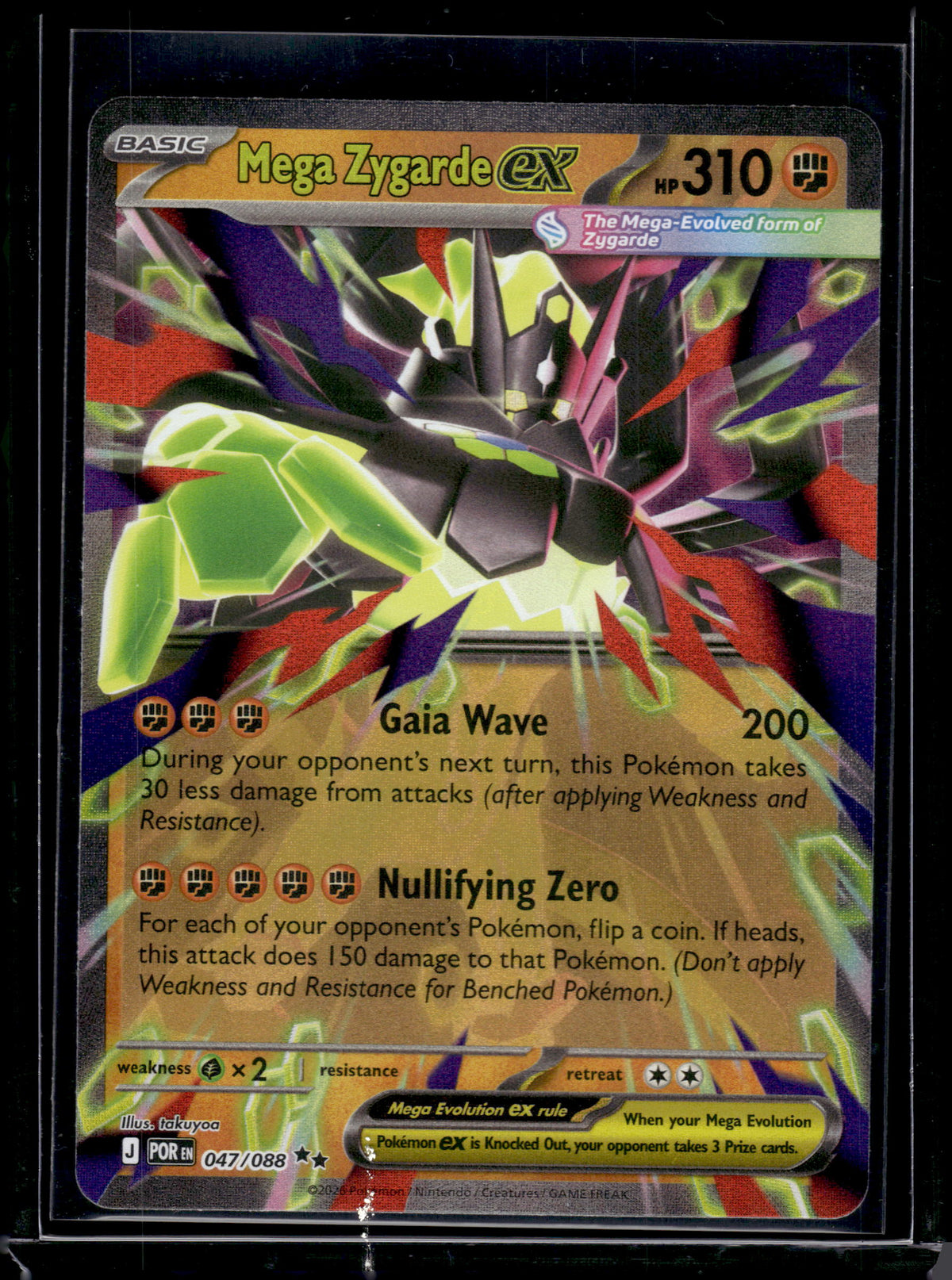 HL-INV Pokemon Mega Evolution – Perfect Order Mega Zygarde EX Holo RR #047/088