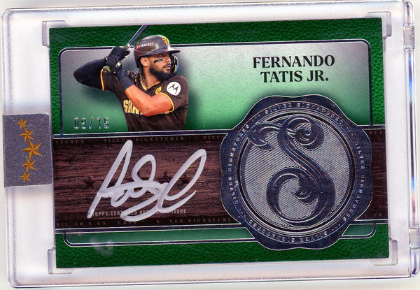 2025 Topps Five Star Silver Sign. Fernando Tatis Jr. #FSS-FT Green /15