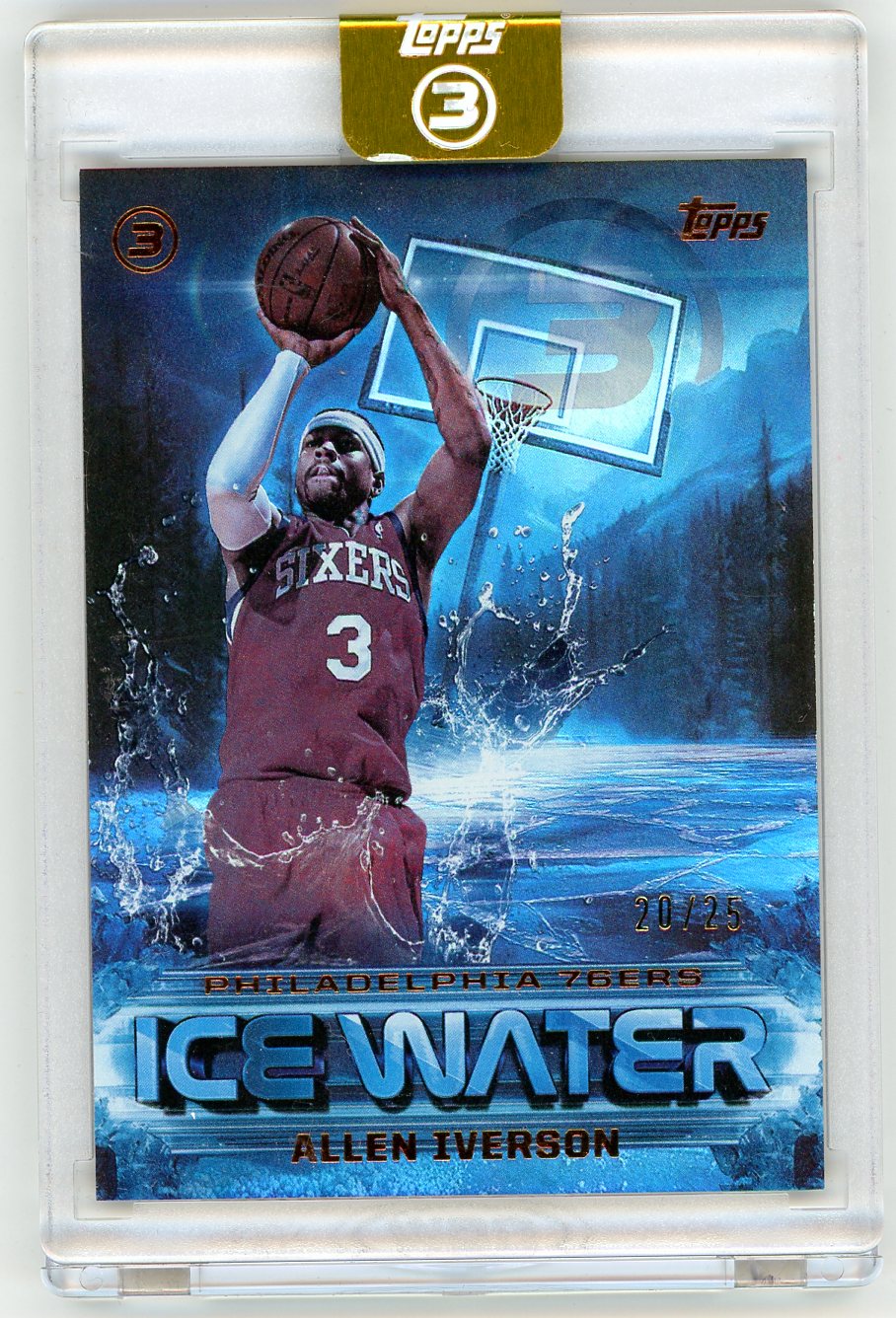 2026 Topps 3 Basketball Ice Water Allen Iverson #IW-32 Case Hit /25