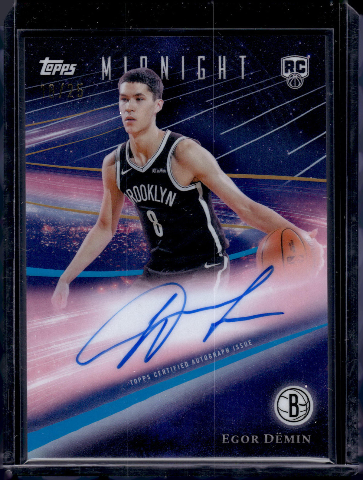 2025 Topps Midnight Rookie Horizon Egor Demin #RHS-ED /25 Auto RC