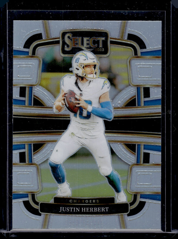 2024 Panini Select Football Concourse Justin Herbert #52 Silver Prizm