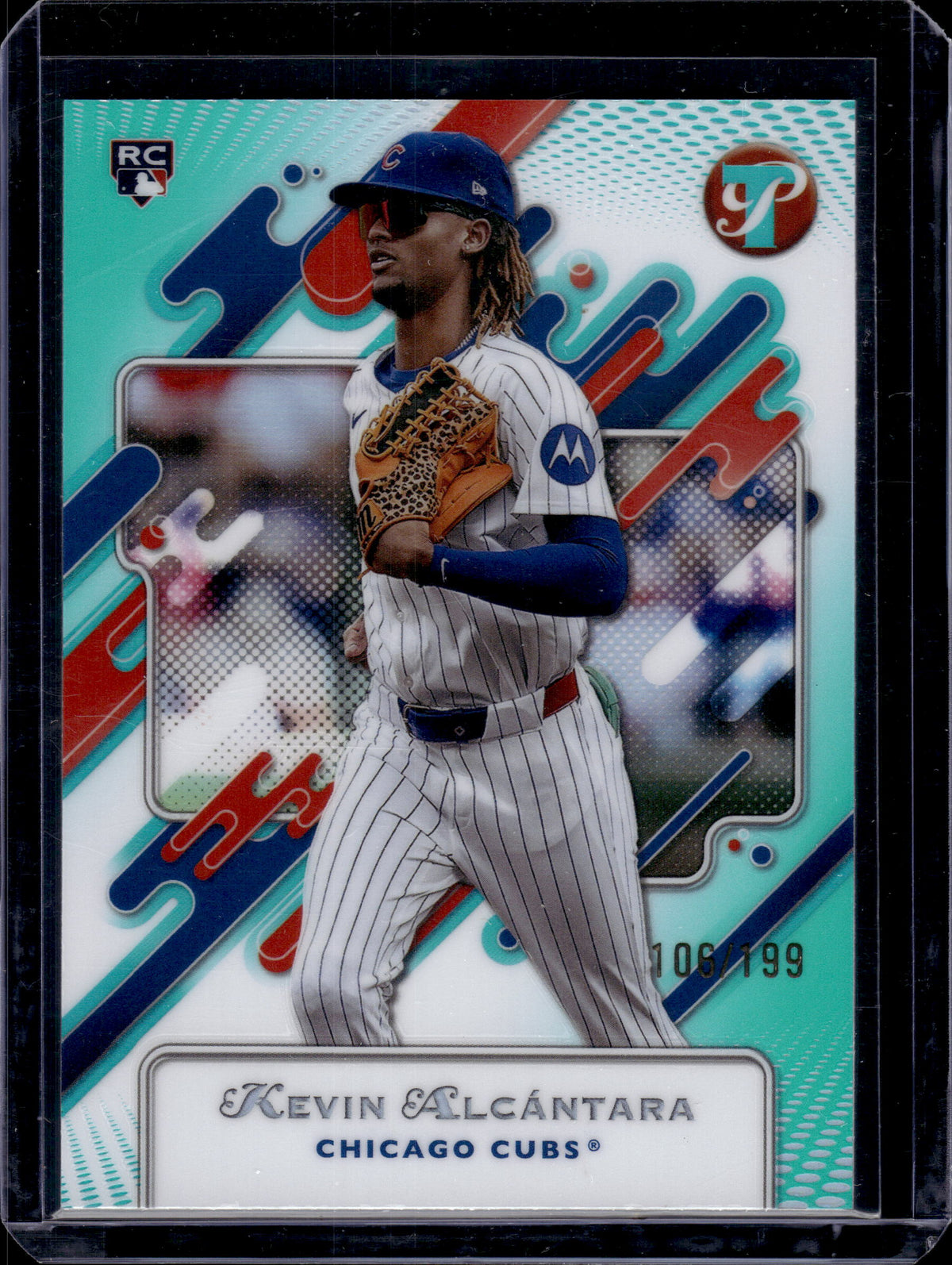 2025 Topps Pristine Kevin Alcantara #65 Aqua Refractor /199 RC