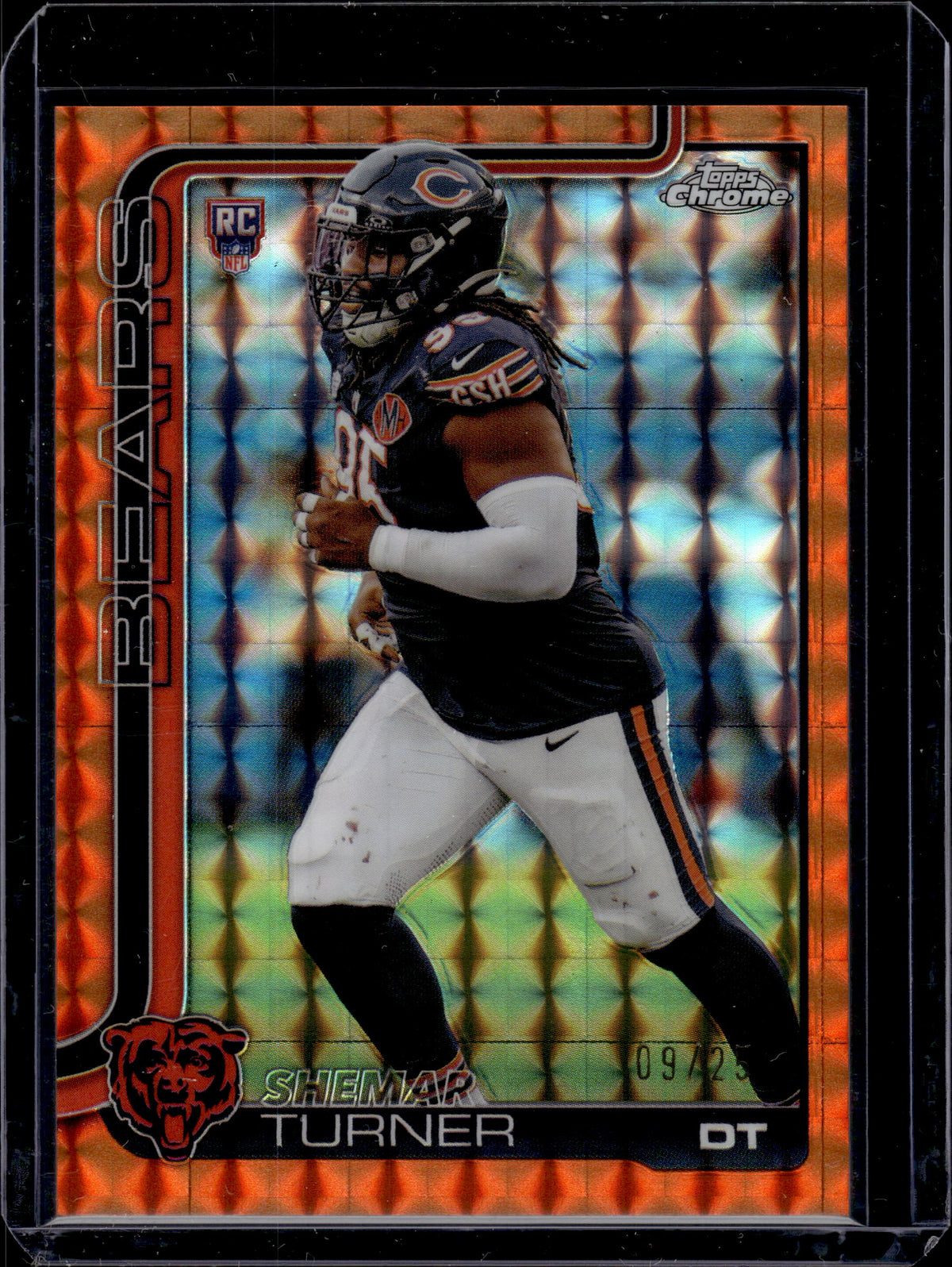 2025 Topps Chrome Shemar Turner #303 Orange Geometric Refractor /25 RC