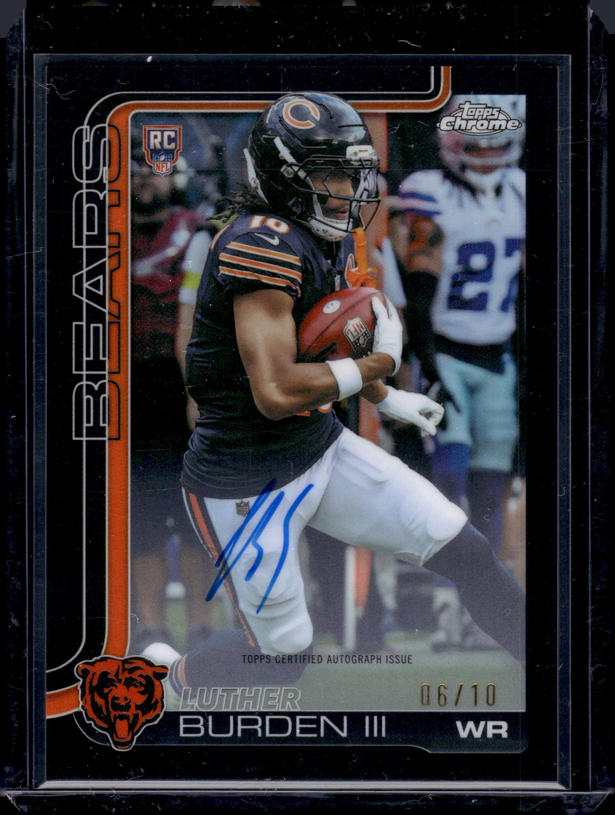 2025 Topps Chrome Luther Burden III #RA-LB Black Refractor /10 RC