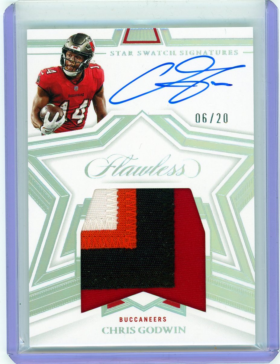 HL-P02 2023 Panini Flawless Football Chris Godwin #SSS-CG /20 Star Swatch Sign