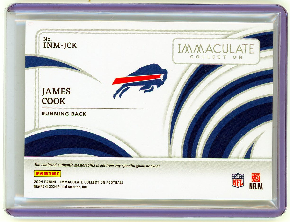 HL-P02 2024 Panini Immaculate Collection James Cook #INM-JCK /88 Patch