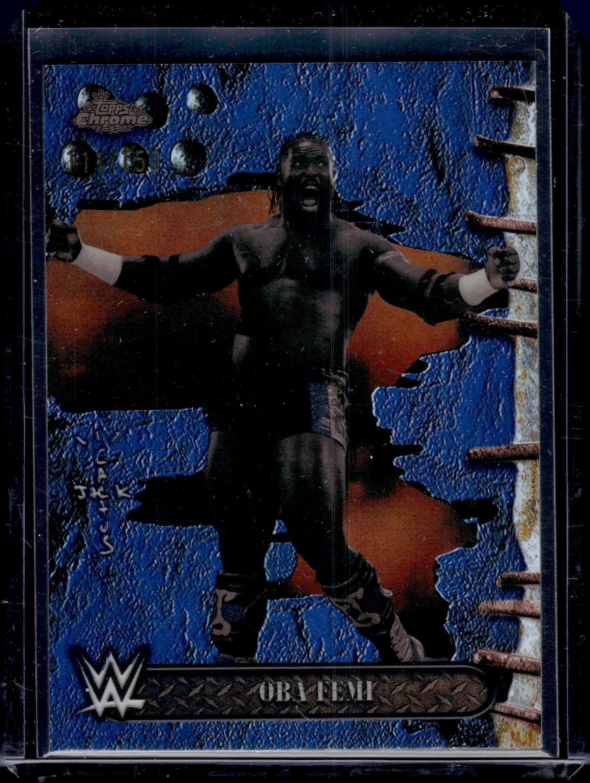 HL-P06 2025 Topps Chrome Cactus Jack Oba Femi #36 Blue