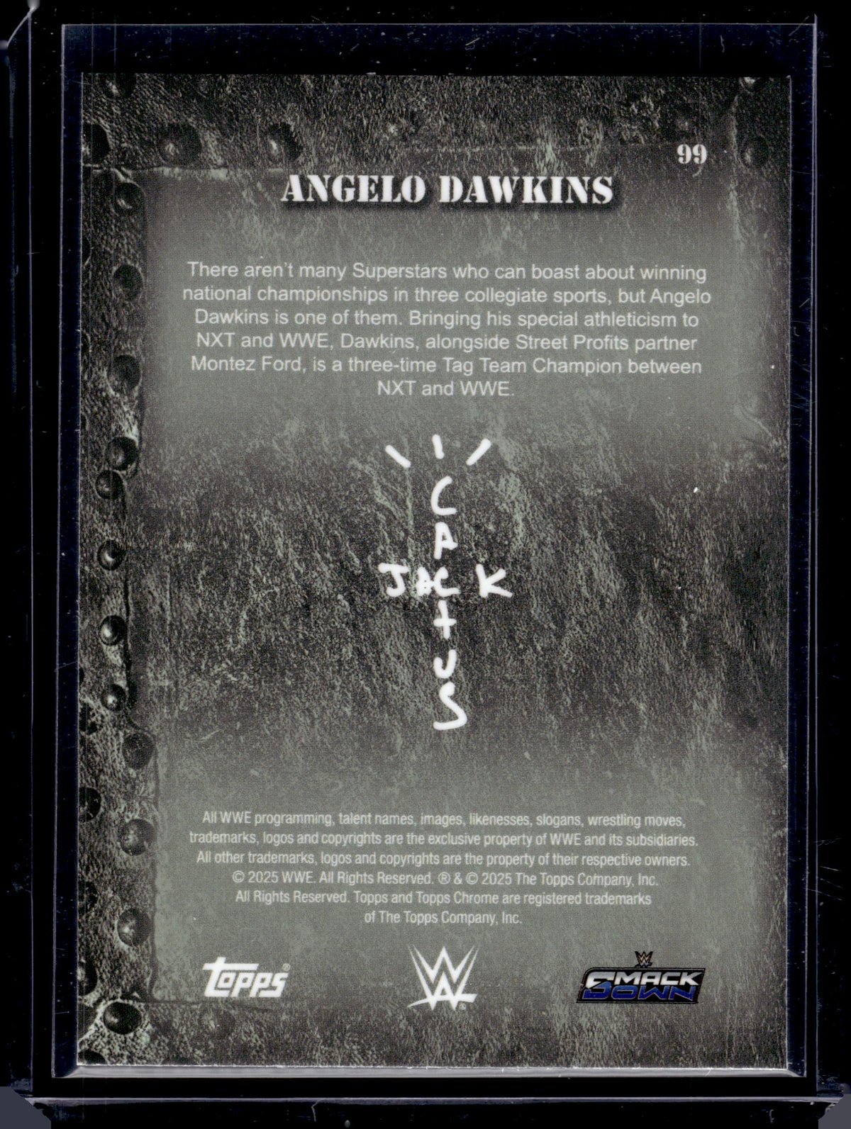 HL-P06 2025 Topps Chrome WWE Angelo Dawkins #99