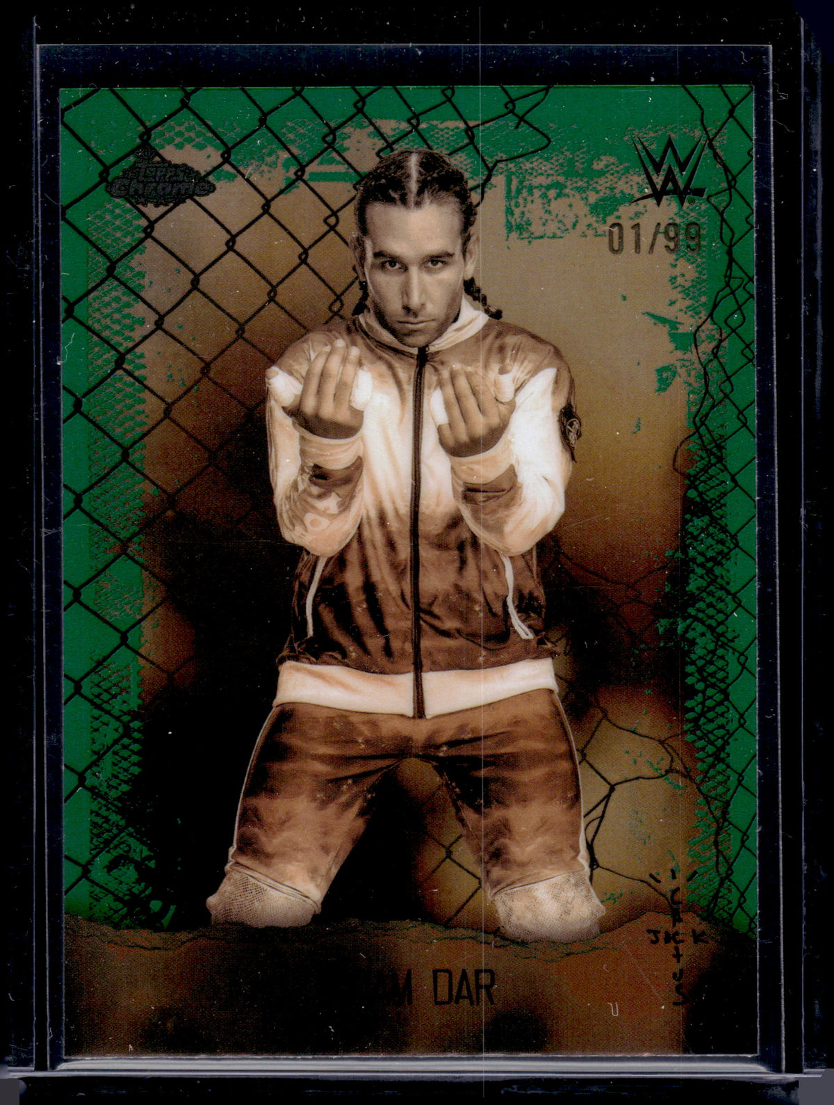 HL-P06 2025 Topps Chrome WWE Astro Knights Noam Dar #AOK-18 Green /99
