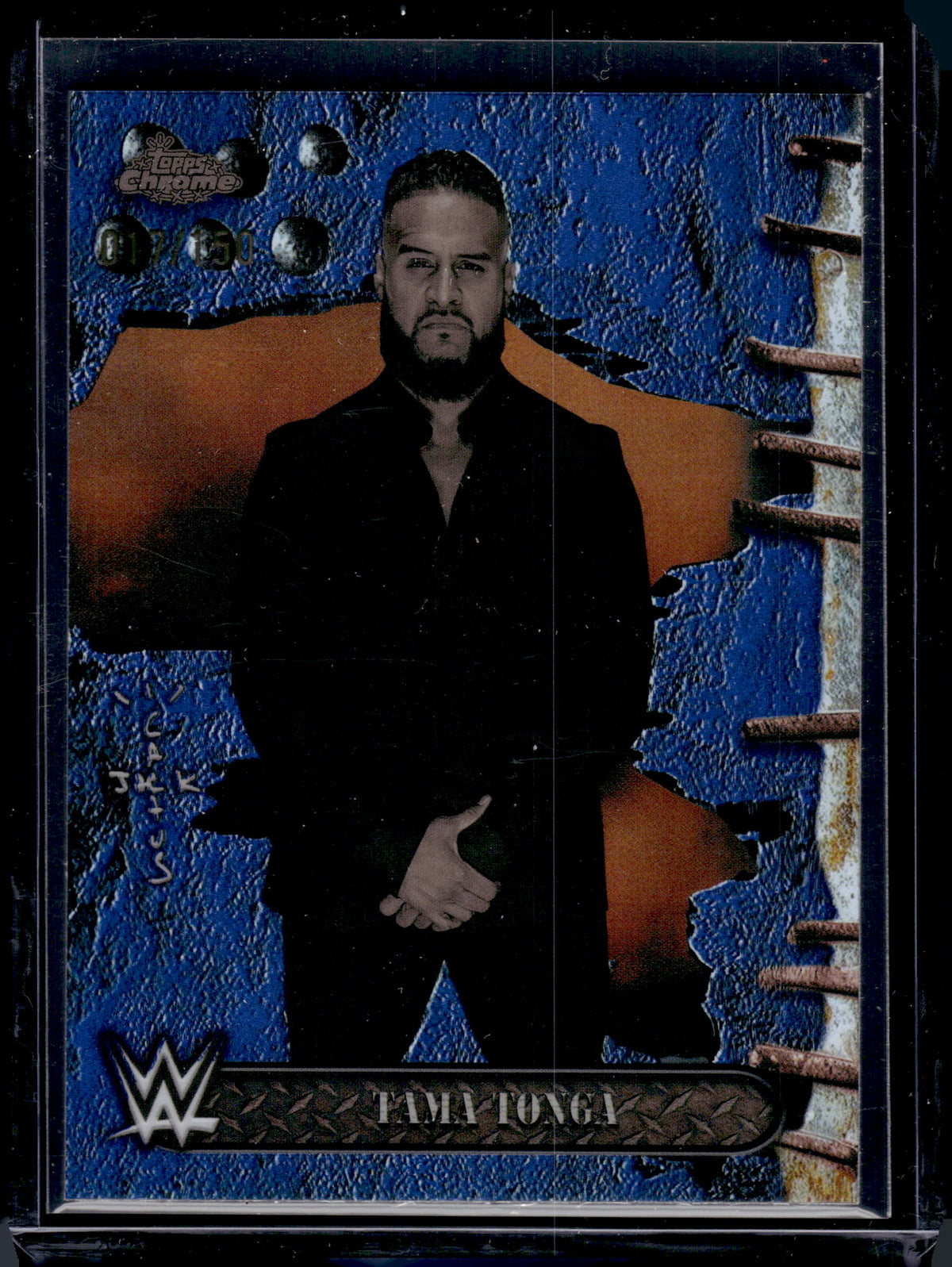 HL-P06 2025 Topps Chrome WWE Tama Tonga #65 Refractor