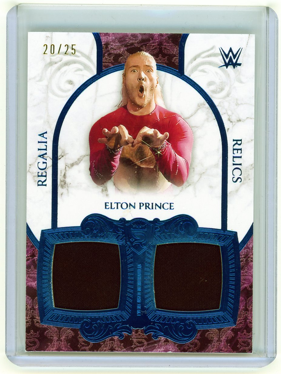 HL-P01 2025 Topps Royalty WWE Regalia Relics Elton Prince #RR-30 /25 Dual Relic
