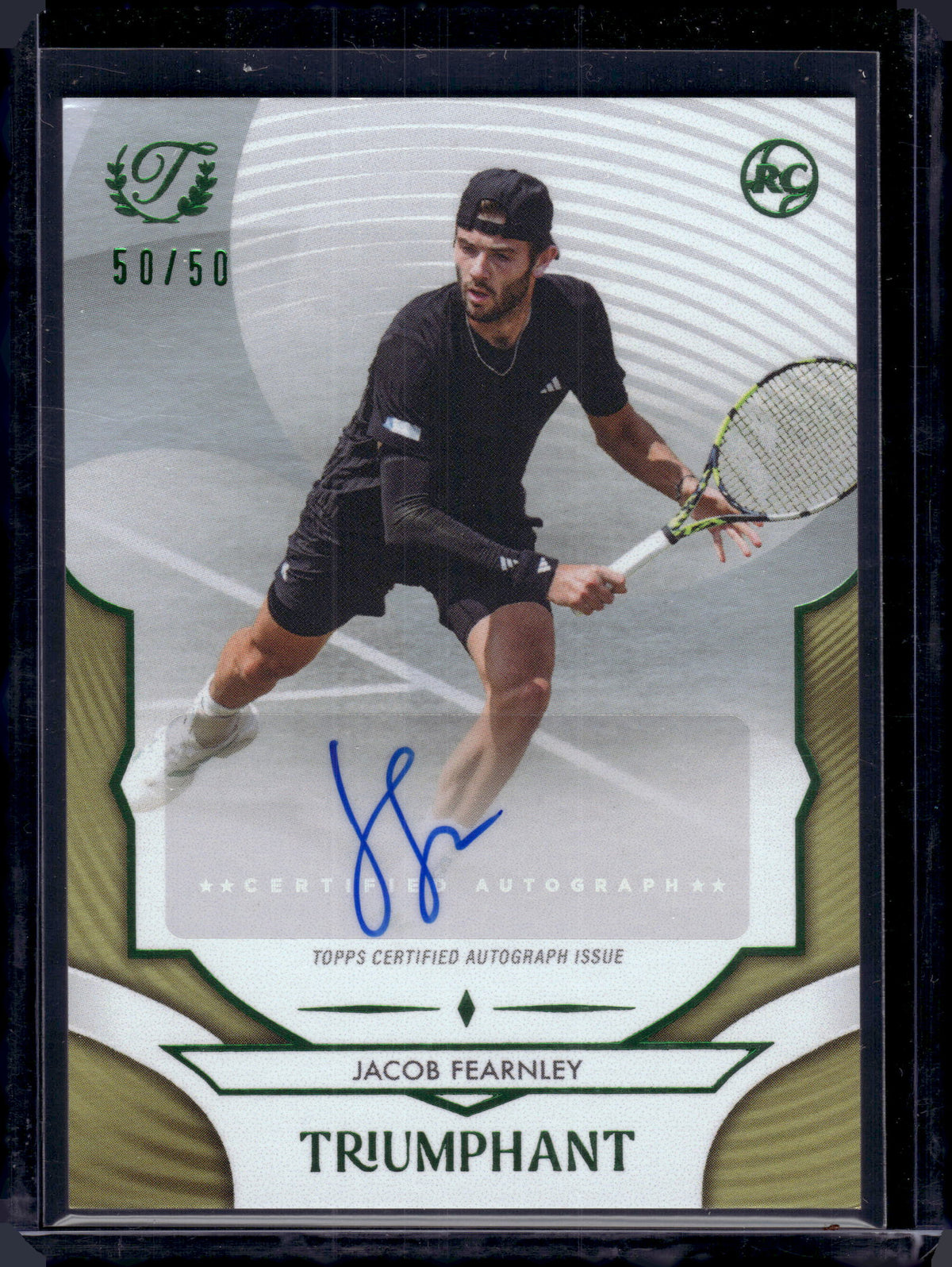 HL-P06 2025 Topps Triumphant Jacob Fearnley #43-A /50 RC