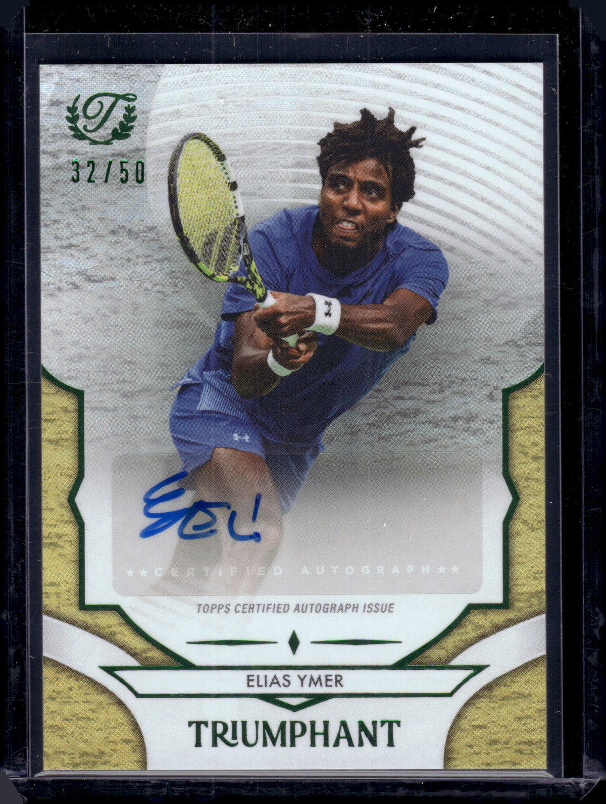 HL-P06 2025 Topps Triumphant Auto Elias Ymer #46-A Shimmer /50