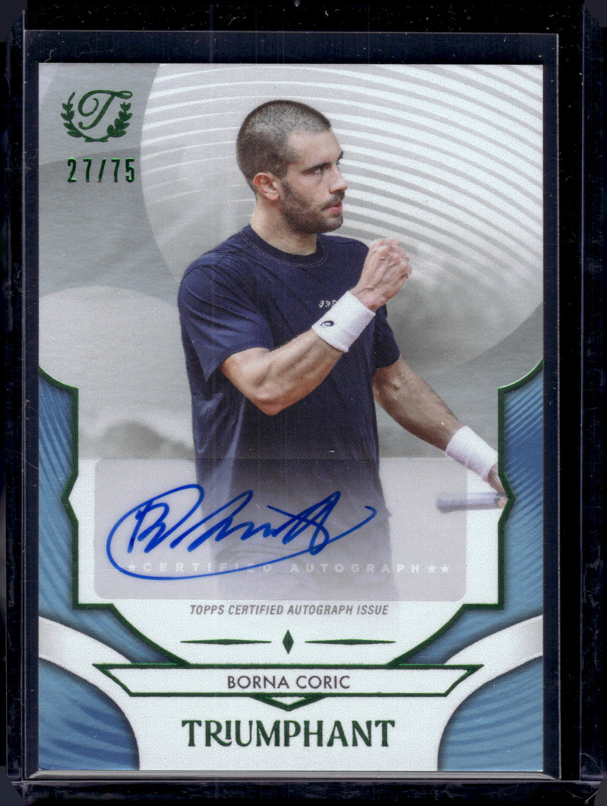 HL-P06 2025 Topps Triumphant Tennis Borna Coric #36-A /75
