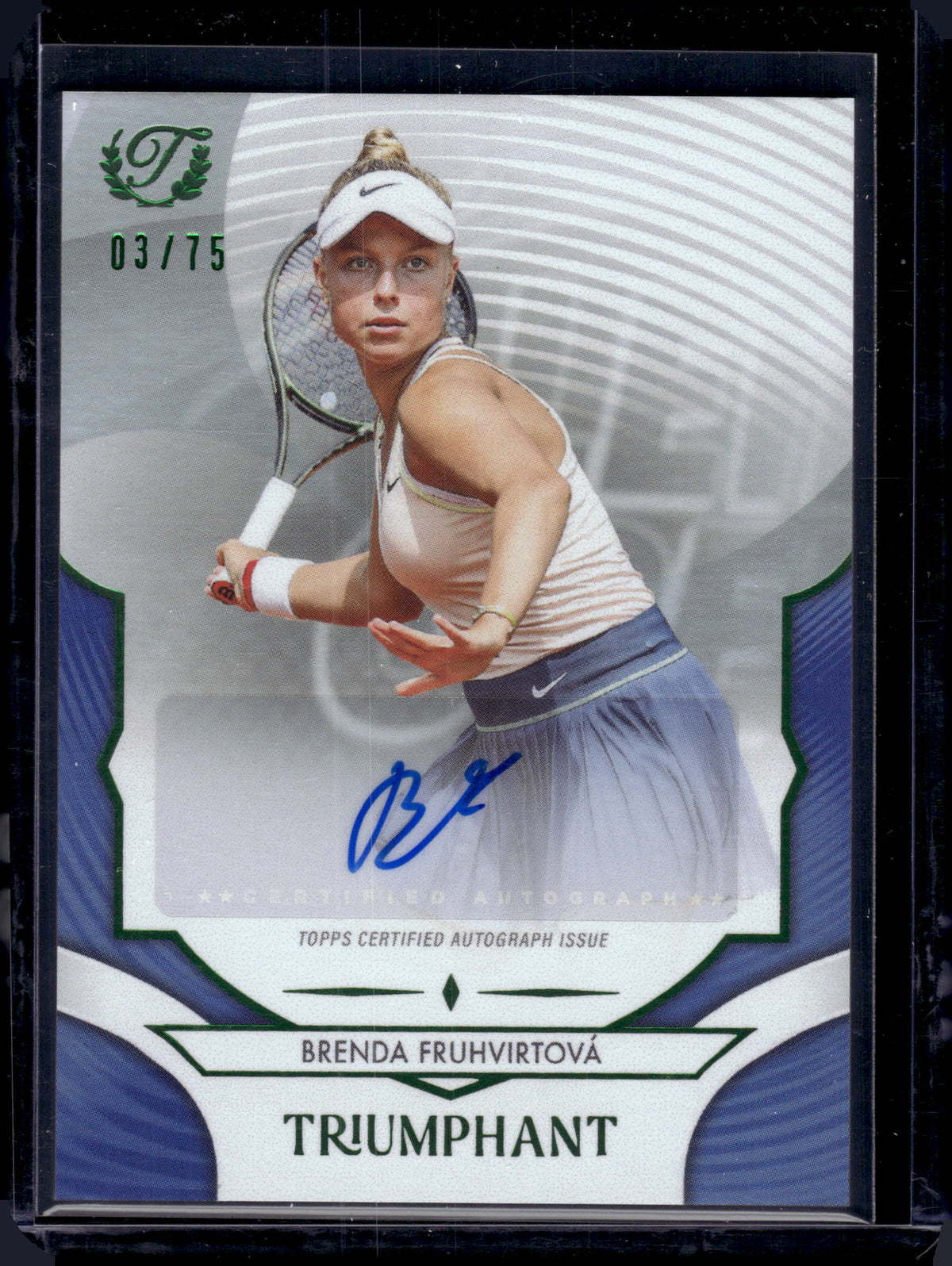 HL-P06 2025 Topps Triumphant Brenda Fruhvirtová #66-A /75