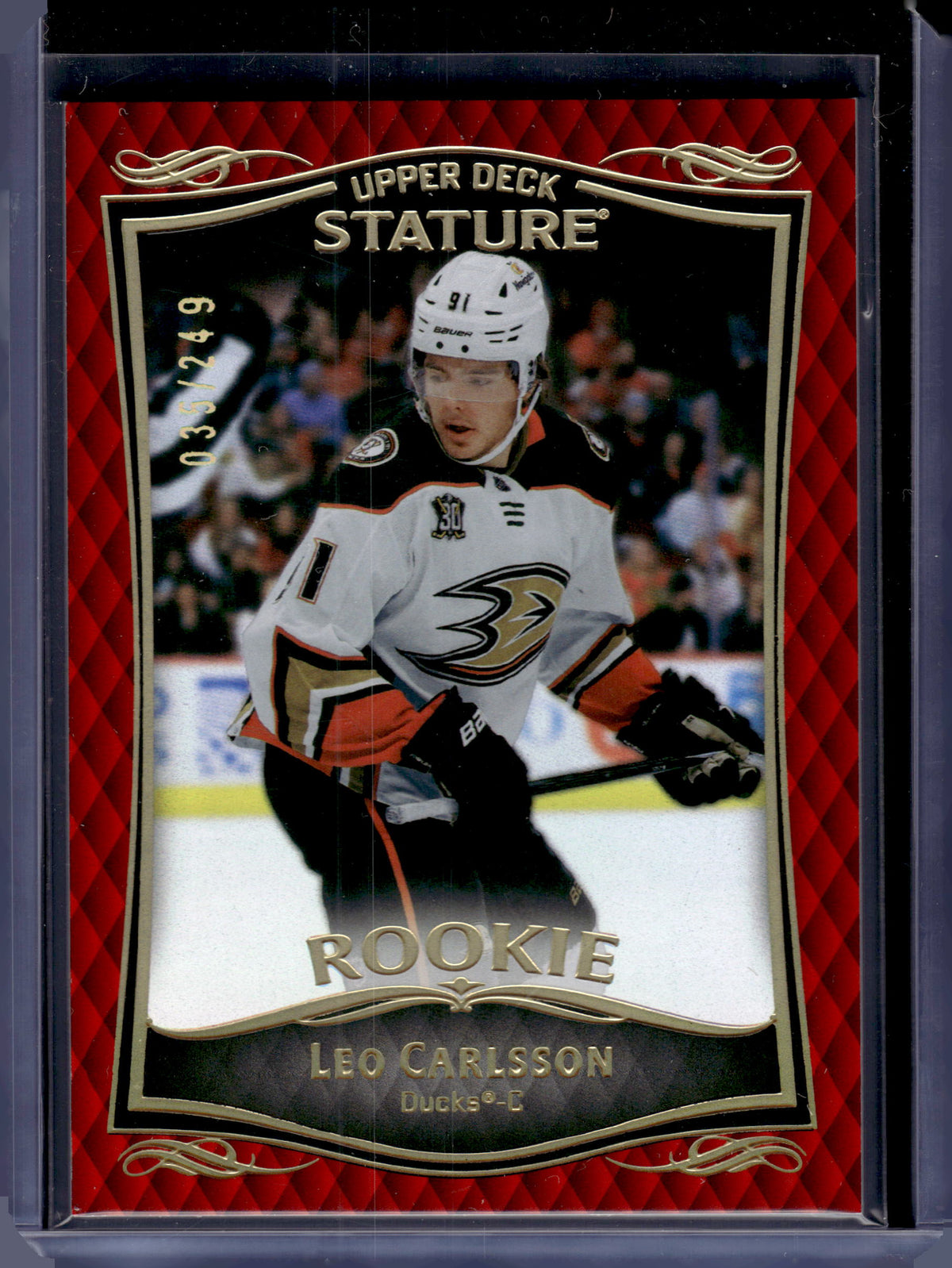HL-P06 2025 Upper Deck Stature Leo Carlsson #43 Red /249