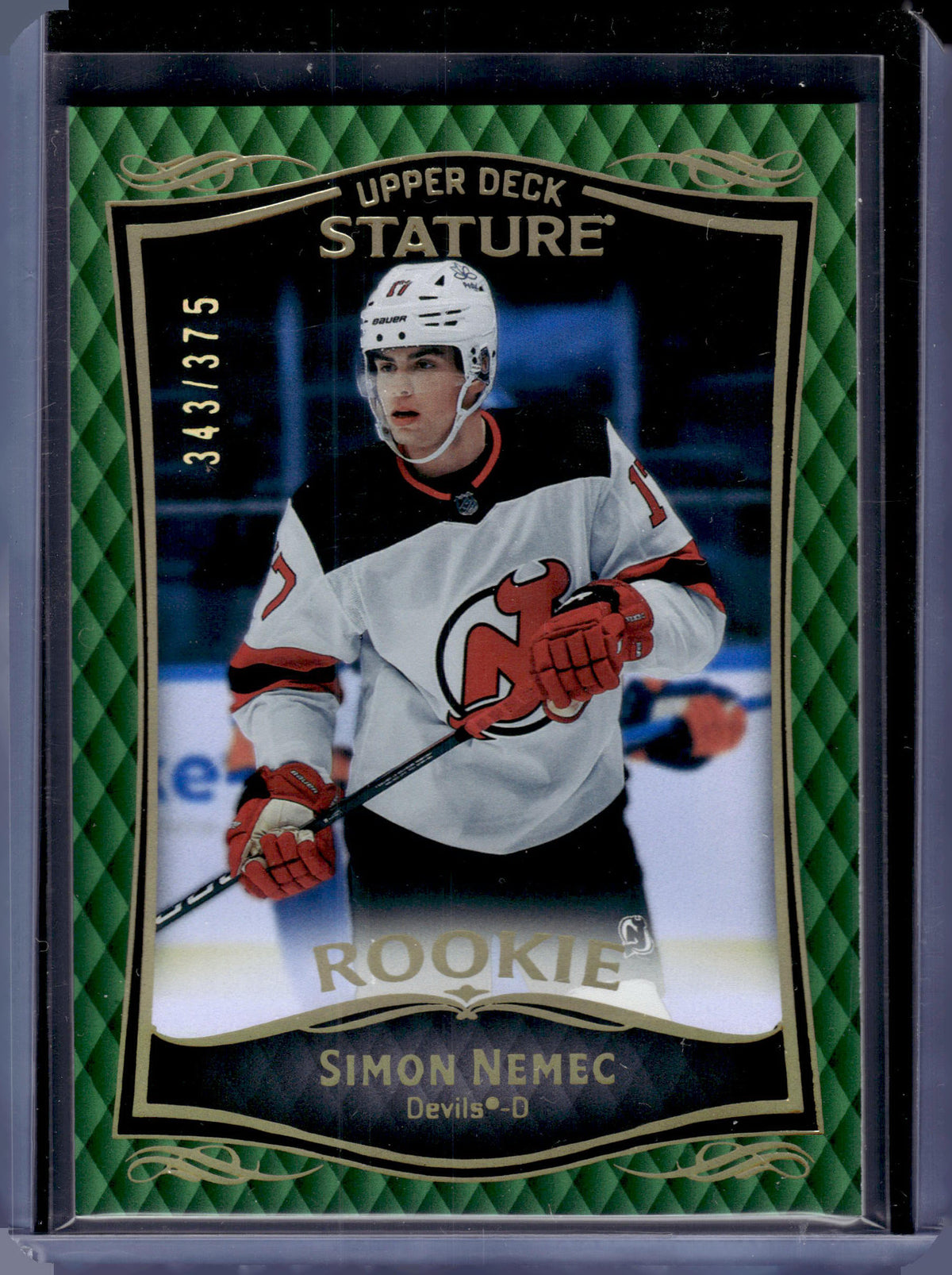 HL-P06 2025 Upper Deck Stature Simon Nemec #45 Green /375