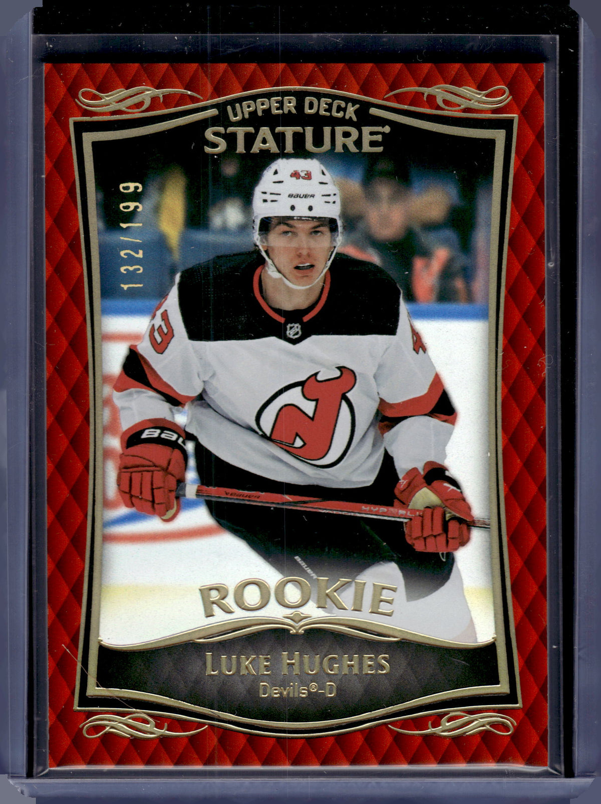 HL-P06 2025 Upper Deck Stature Luke Hughes #34 Orange /199