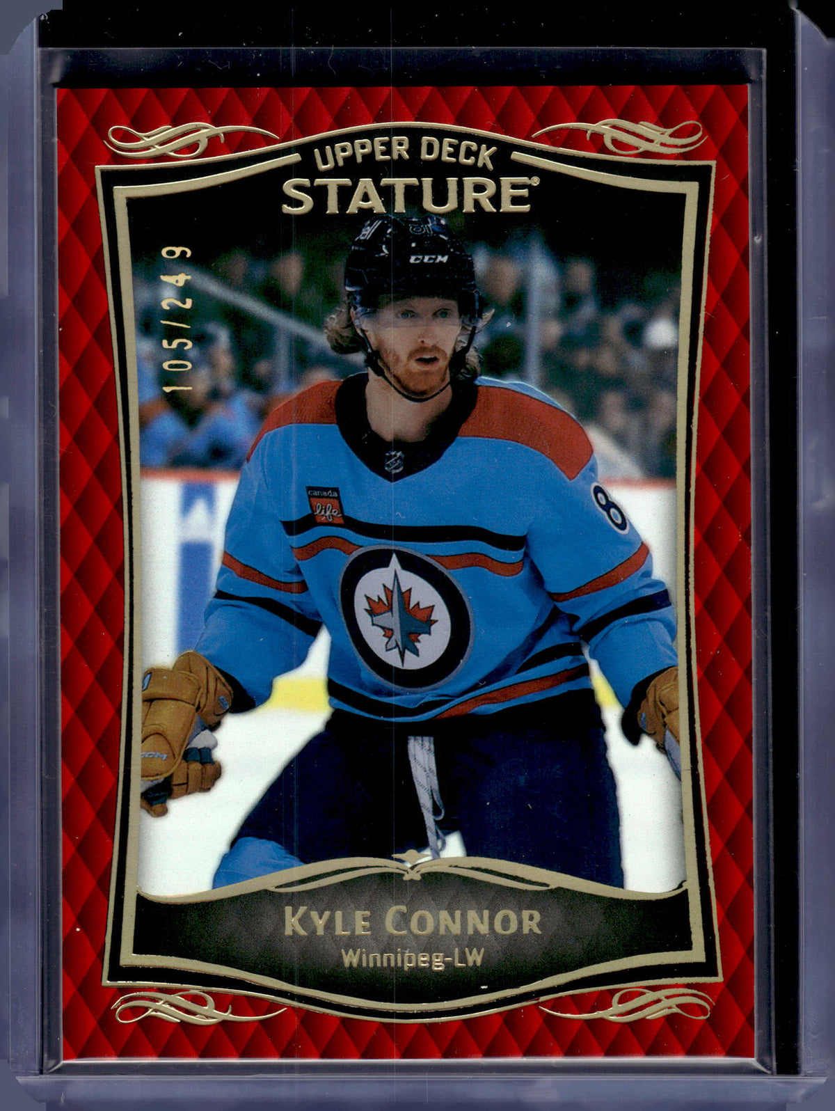 HL-P06 2025 Upper Deck Stature Kyle Connor #1 Red /249
