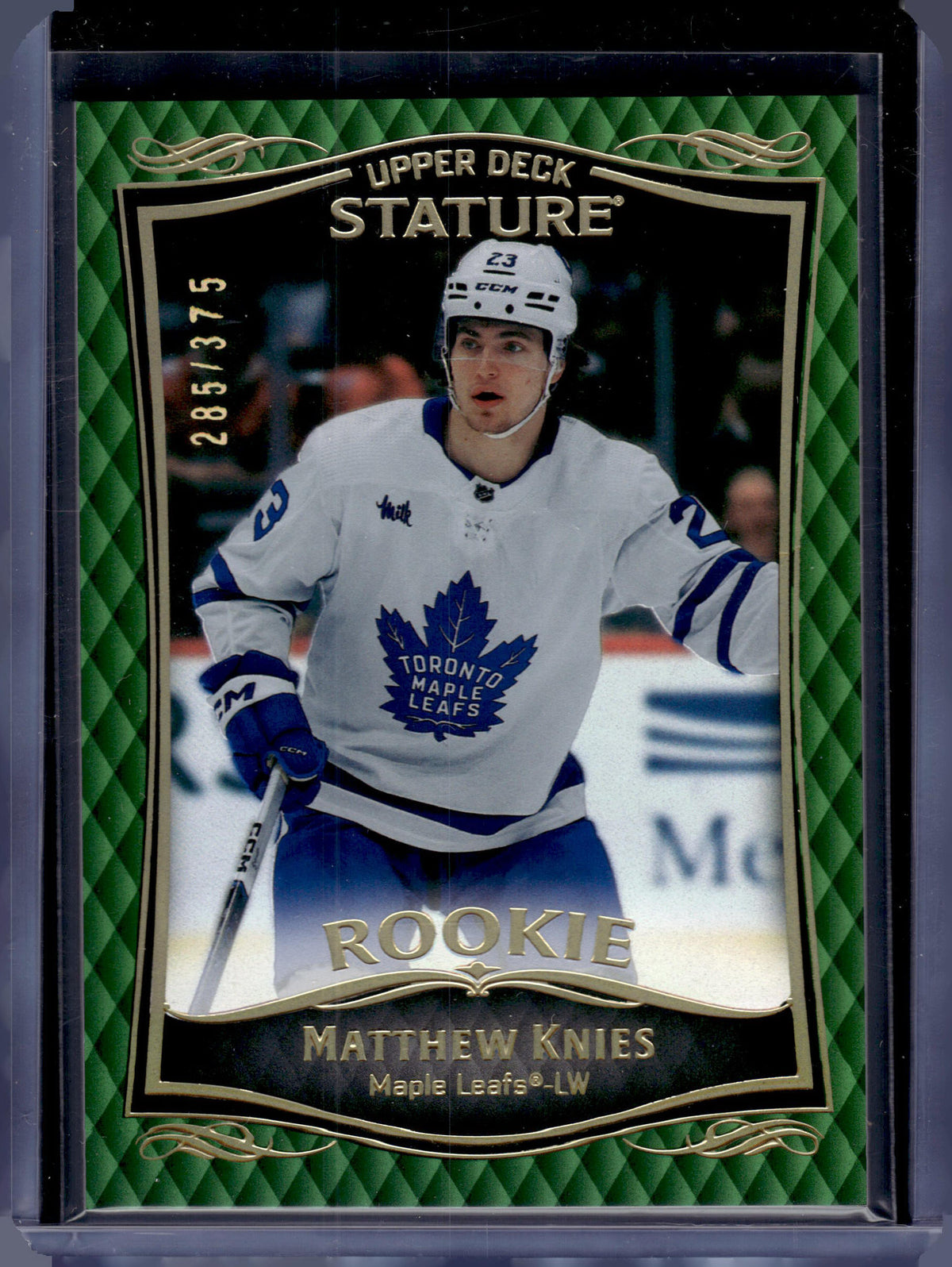 HL-P06 2025 Upper Deck Stature Matthew Knies #42 Green /375