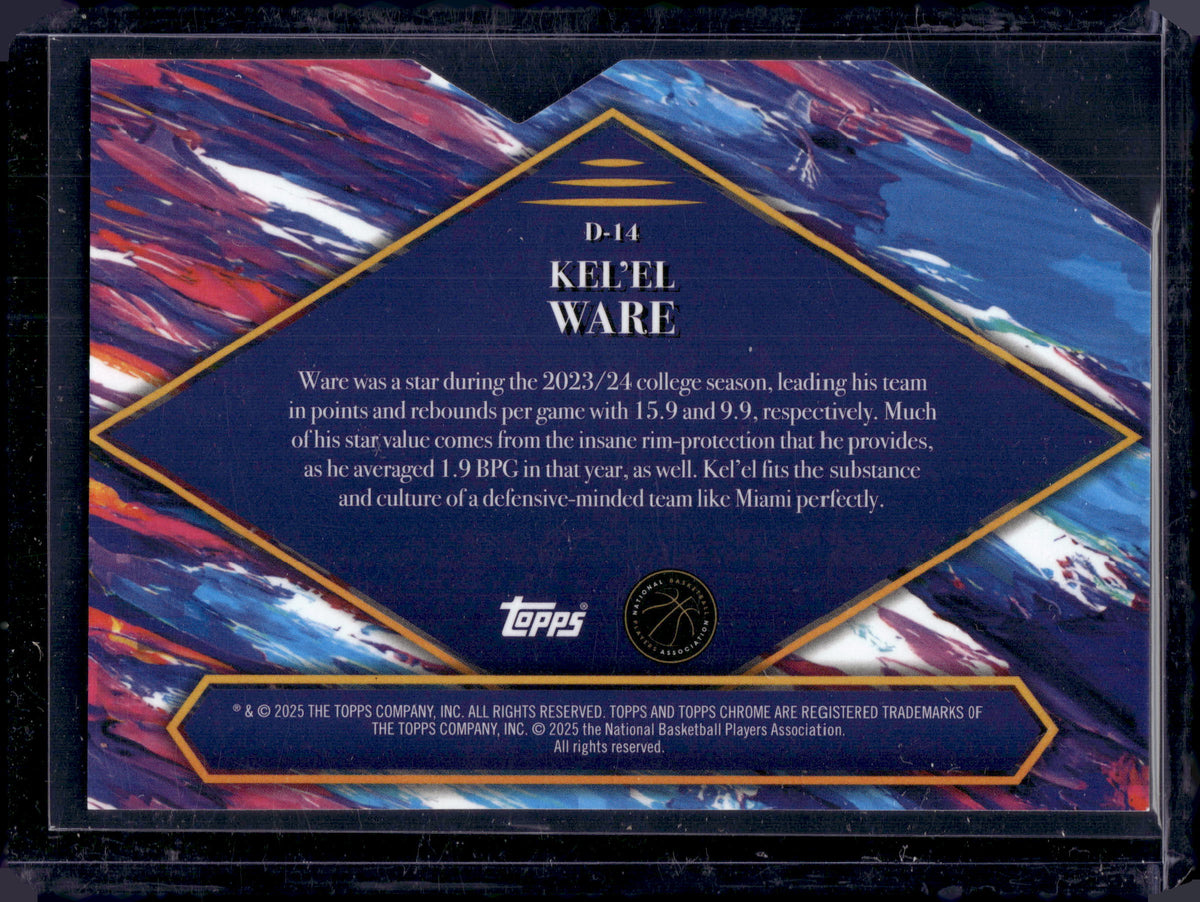 HL-P06 2025 Topps Finest Debut Kel'el Ware #D-14 /75 RC